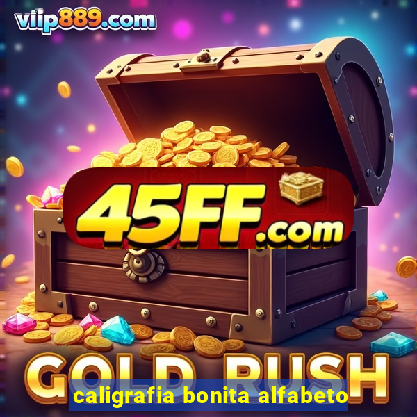 caligrafia bonita alfabeto